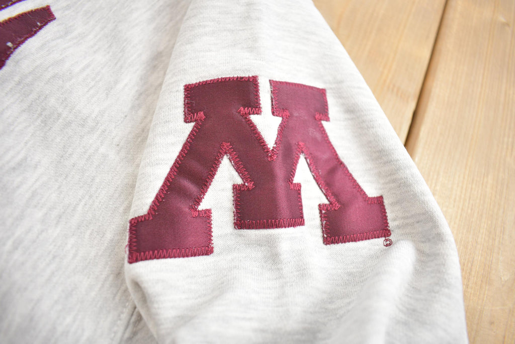 Vintage 1990s Minnesota University Embroidered Crewneck Made In USA