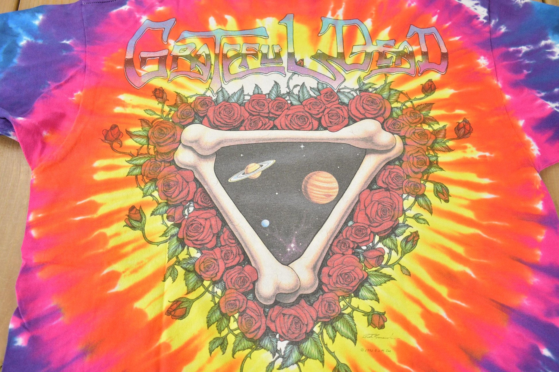 Vintage 1992 Grateful Dead Space Your Face All Over Print Band T-shirt