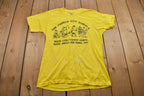 Vintage 1980s Marion City Schools Graphic Thrashed Screen Stars T Shirt  Rare Vintage  Streetwear  Single Stitch  Made In USA