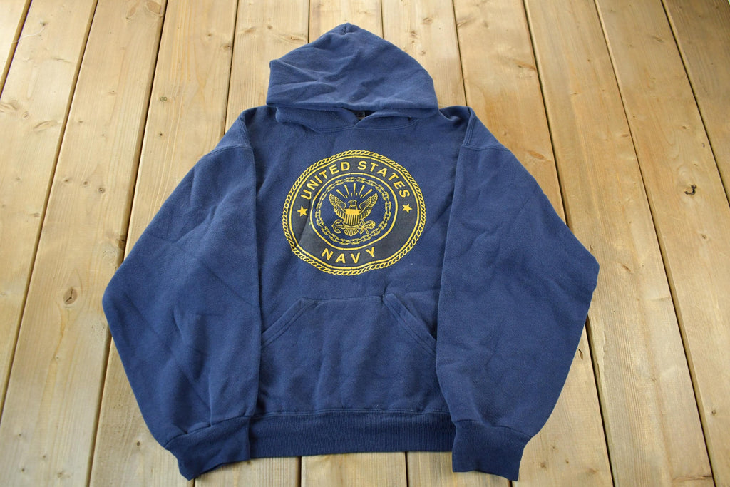 Vintage Navy Military Hoodie