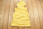 Vintage 1980s Christopher & Banks Sleeveless Zip up Hoodie