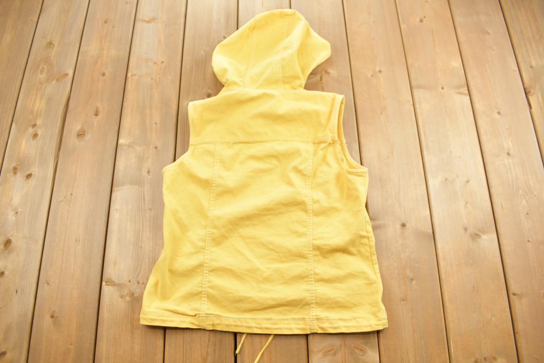 Vintage 1980s Christopher & Banks Sleeveless Zip up Hoodie