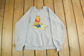 Vintage 1990s Winnie The Pooh Disney Winter Crewneck Youth M-L