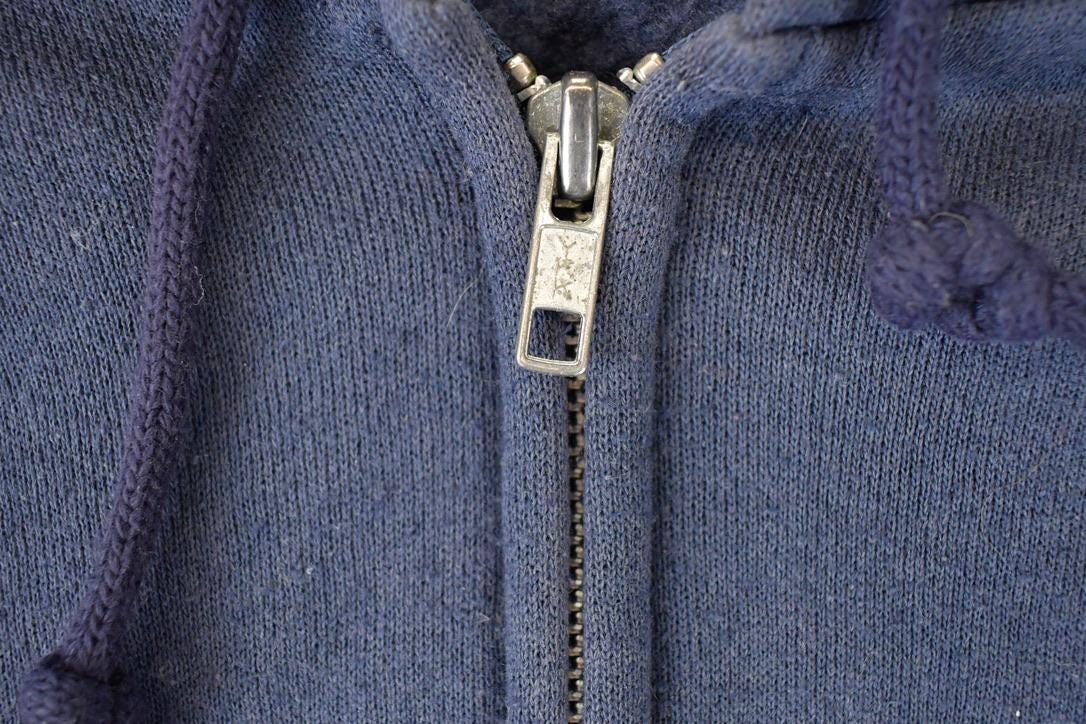 Vintage 1990s Pro Spirit Zip Up Blank Hoodie Sweatshirt Men's L