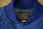 Vintage 1990s Cooper Engineering Button Snap Light Bomber Jacket