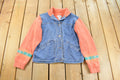 Vintage 1990s Pendleton Denim Knit Aztec Cardigan Sweater Youth L