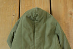 Vintage 1980s Military Styled Long Light Jacket