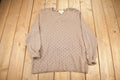 Vintage 1980s V-Neck Yarn Knit Sweater