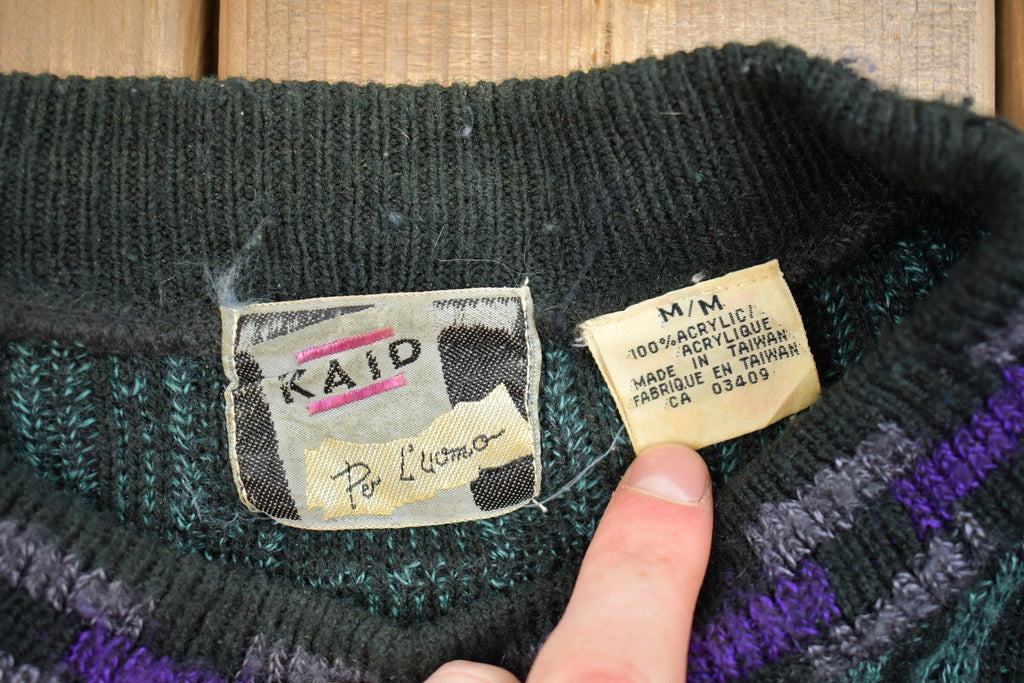 Vintage 1980s Raid Abstract Knitted Sweater