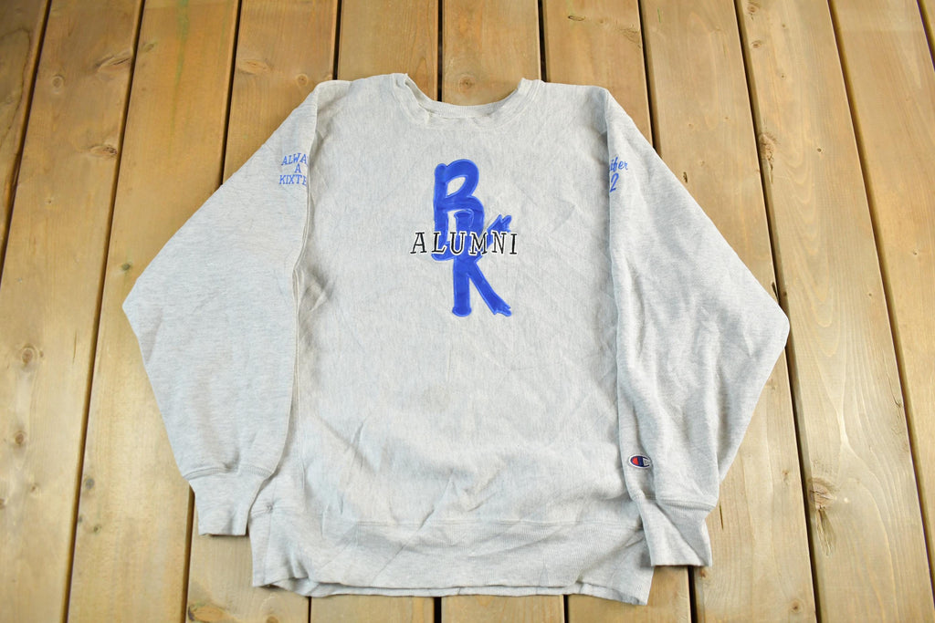 Vintage 1990s Champion Reverse Weave BK Alumni Collegiate Crewneck Men's Large