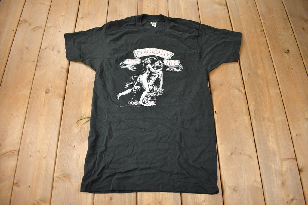 Vintage 1991 Deadstock The Tragically Hip World Tour Single Stitch Band Tee Made In Canada