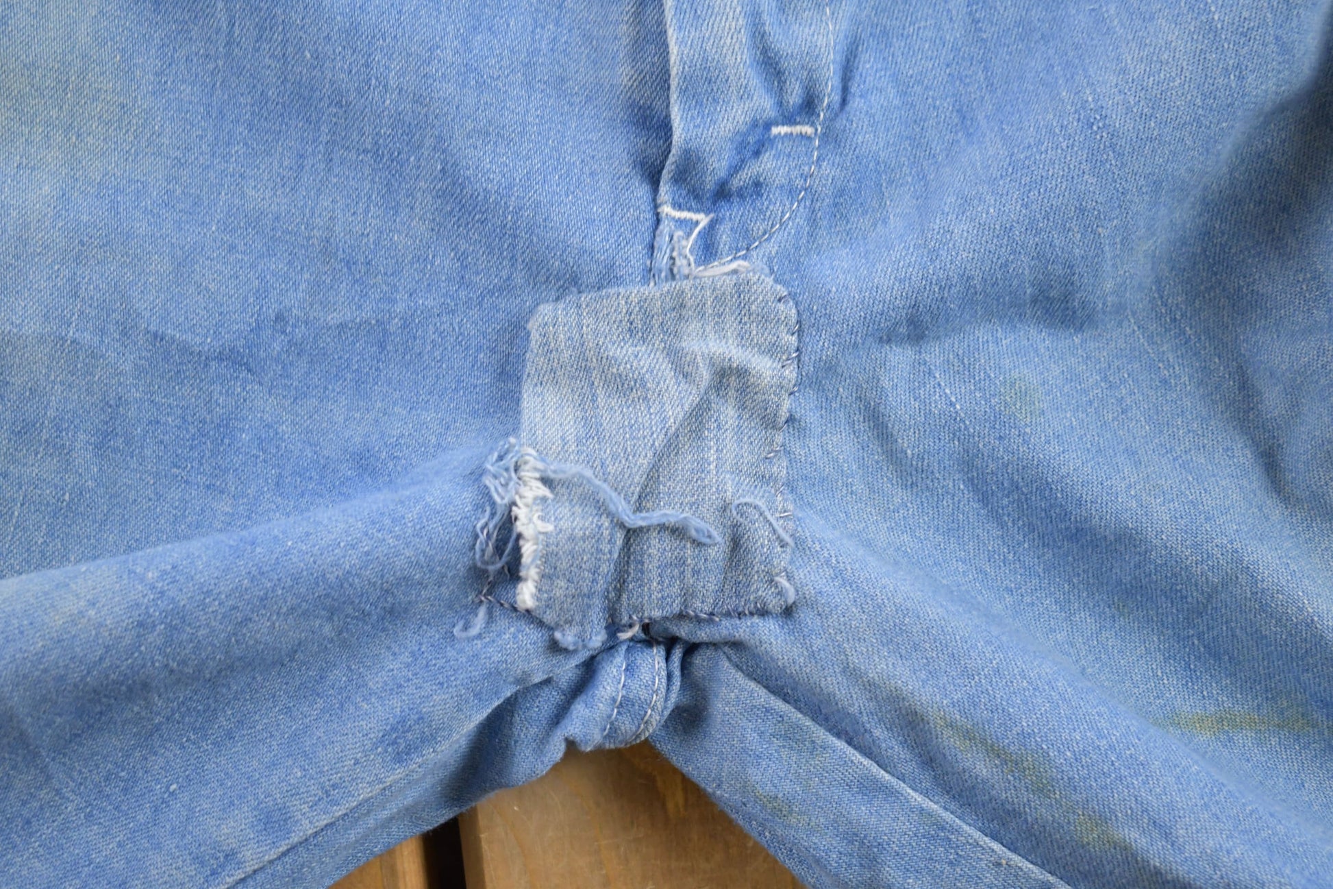 Vintage 1980s Baggy Flare Denim Jeans Size 32 x 31