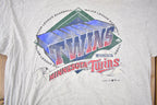 Vintage 1996 Minnesota Twins MLB Graphic Single Stitch T-Shirt Made In USA