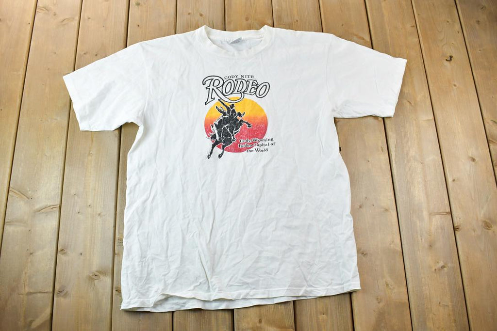 Vintage 1990s Cody Night Rodeo Souvenir T-Shirt
