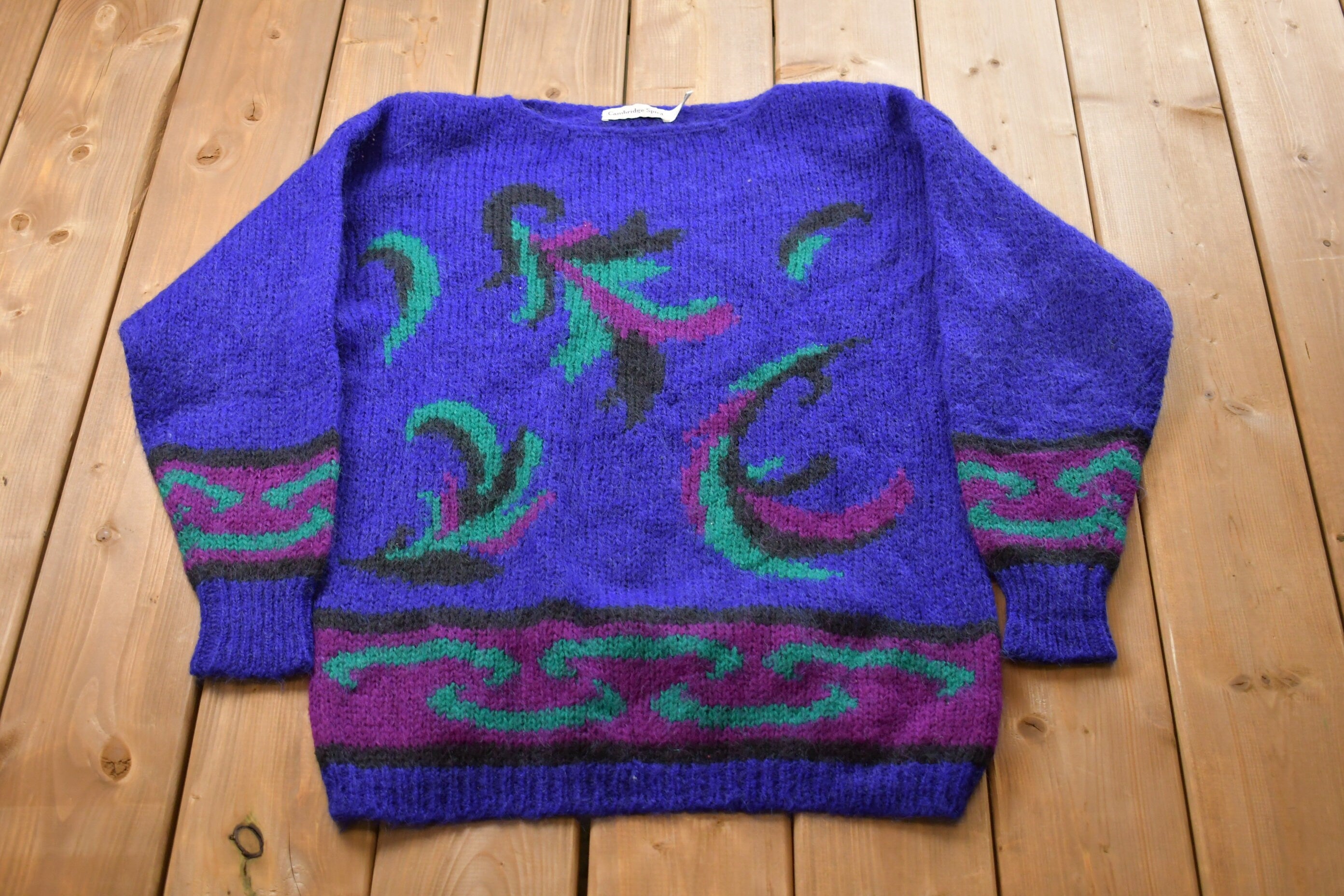 Vintage Knitted Cambridge Spirit Sweater