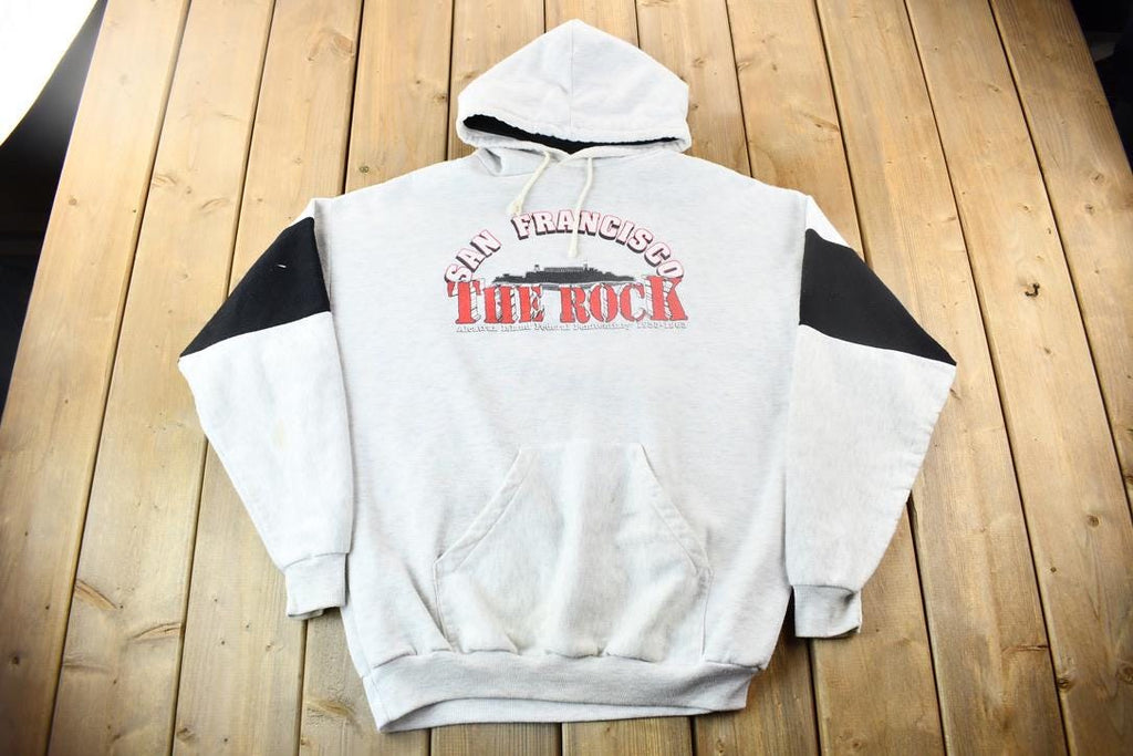 Vintage 1990s San Francisco The Rock Alcatraz Penitentiary Hoodie