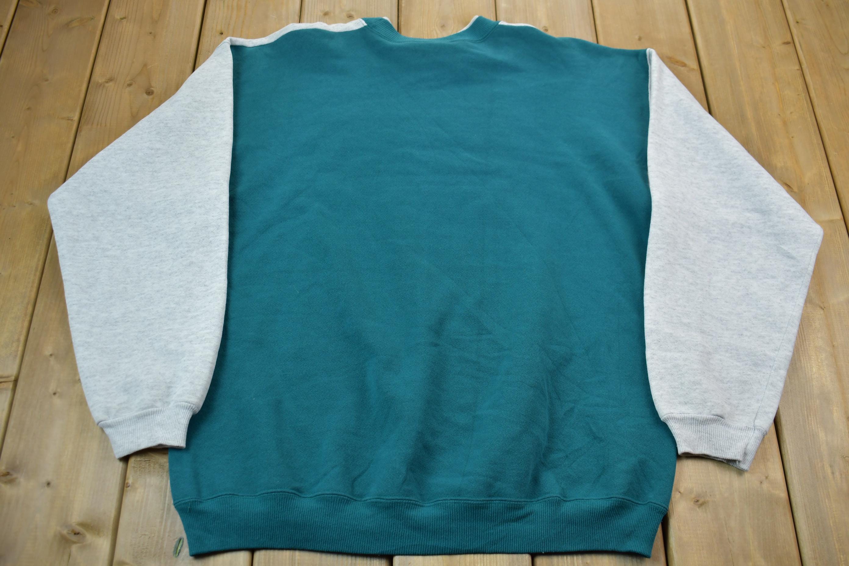Vintage 1990s Hanes Two toned Blank Crewneck Sweatshirt