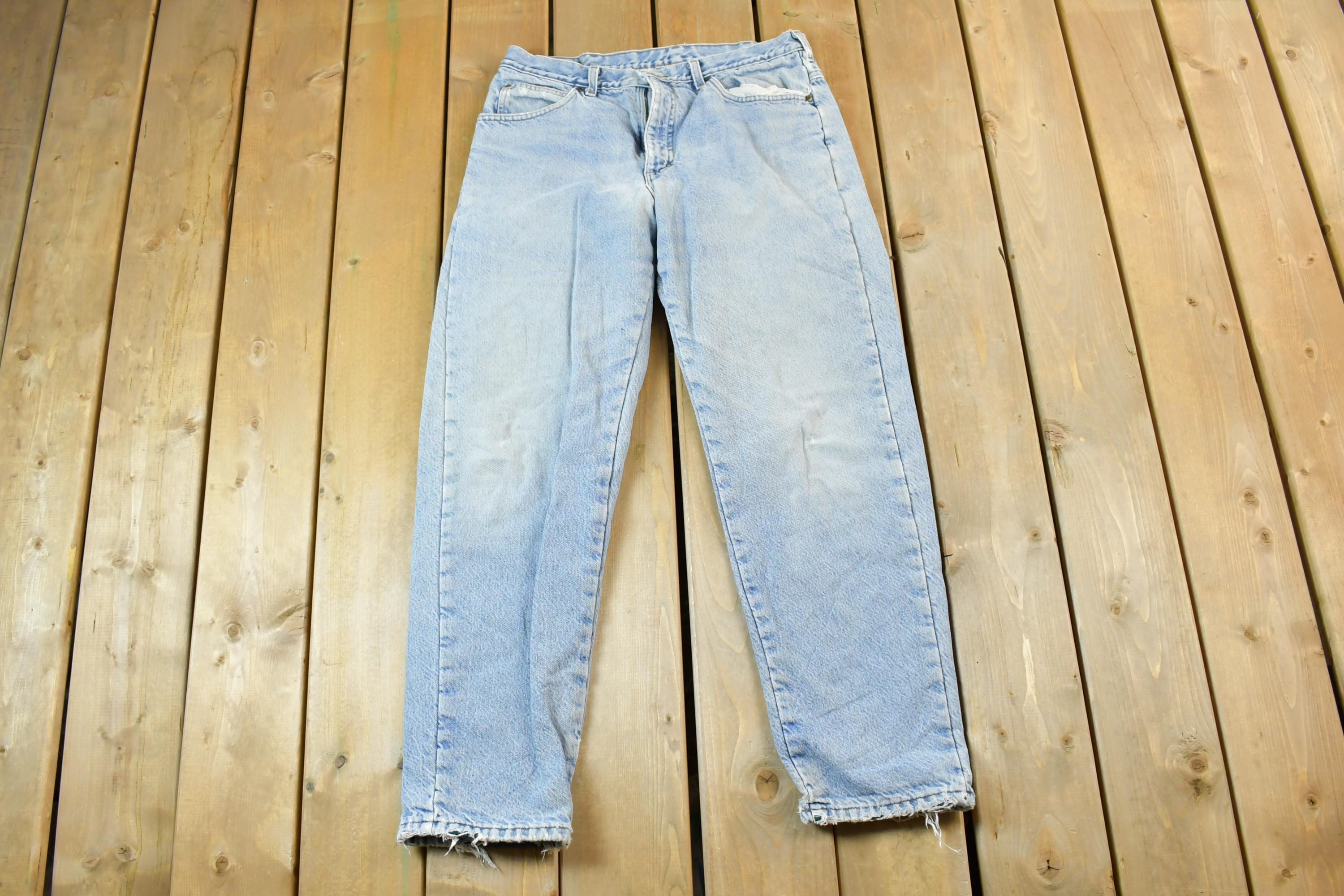 Vintage 1990s LL Bean Lined Denim Jeans Size 31 x 28