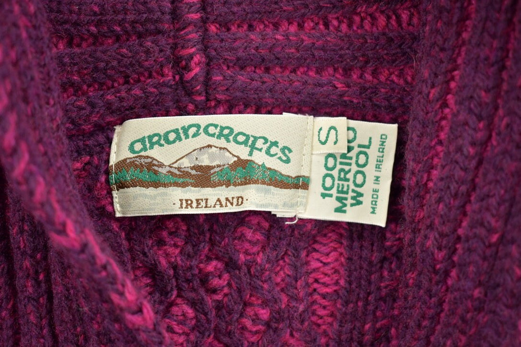 Vintage 1980s Aran Crafts Cable Knit Sweater