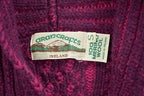 Vintage 1980s Aran Crafts Cable Knit Sweater