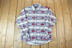 Vintage 1990s Wrangler All Over Print Button Up Wetern Shirt