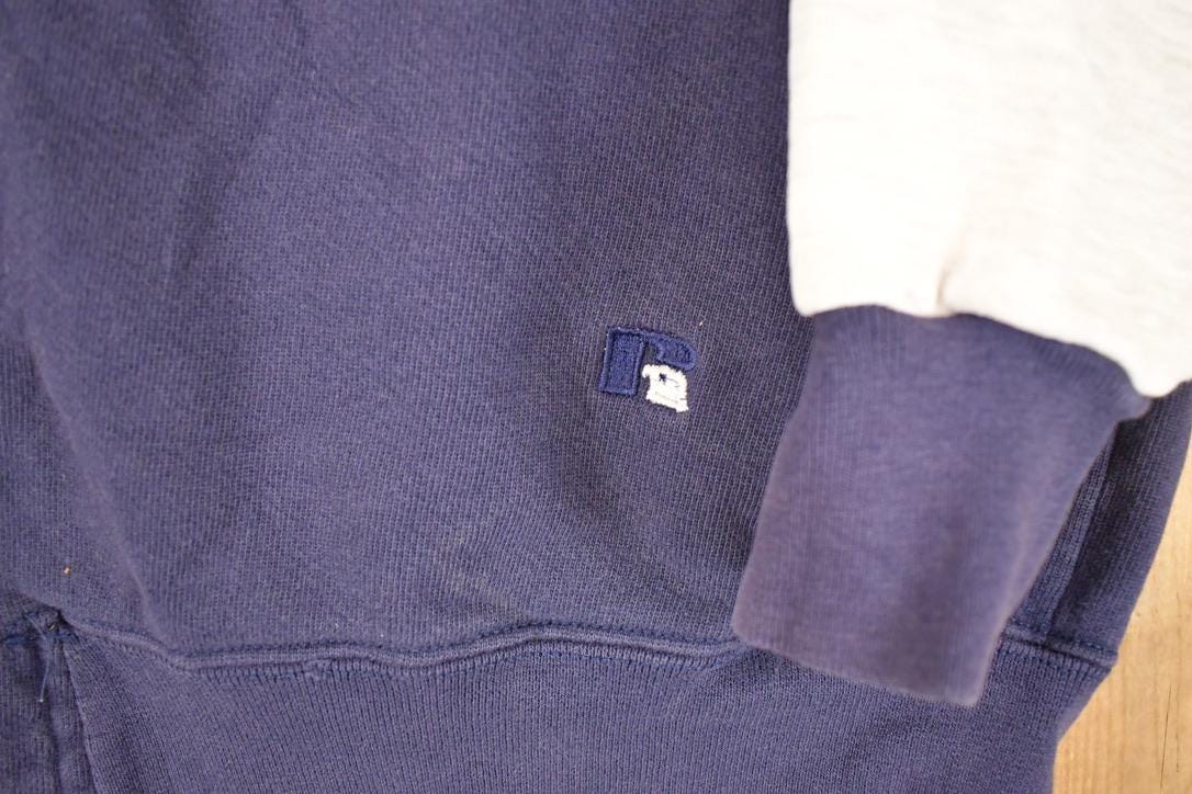 Vintage 1990s Russell Athletic High Cotton CWRU University Button Up Crewneck Sweater Men's L