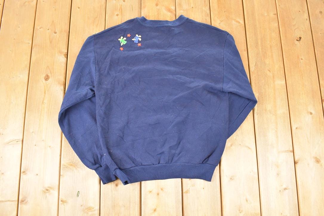 Vintage 1990s Embroidered Golf Vacation FAB Crewneck Sweatshirt Men's M  Made In USA  90s Cartoon Destination Sweater