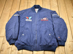 Vintage 1990s Mark Martin Nascar Racing Windbreaker Bomber Jacket