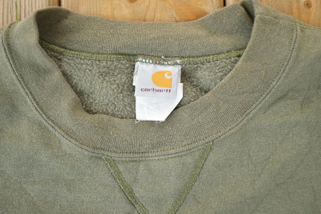 Vintage Distressed Carhartt Crewneck Sweatshirt