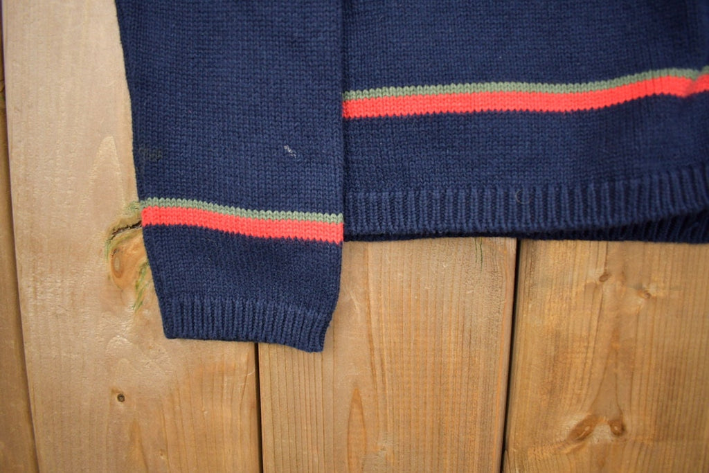 Vintage 1990s Jones New York Flower Knitted Cardigan