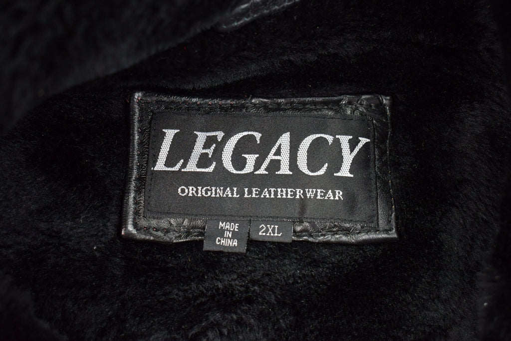 Vintage 1990s Legacy Leather Fur Jacket