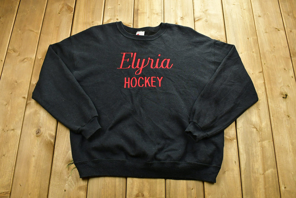 Vintage 1990's Elyria Hockey Embroidered Crewneck Sweatshirt