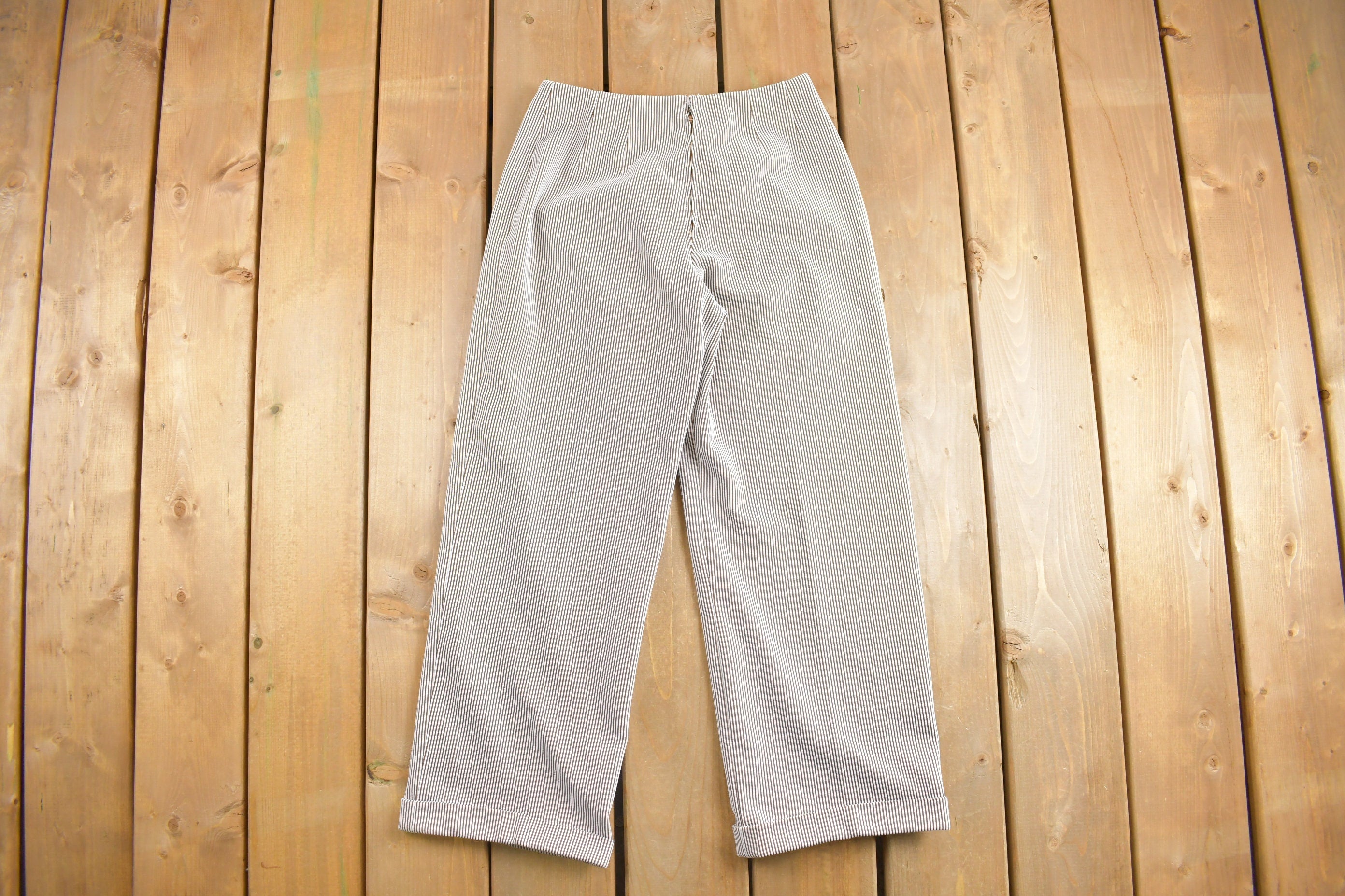True Vintage 1960's Striped Dress Pants 26 x 25
