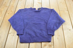 Vintage 1980s Minali Angora Blend Knit Sweater Women's Small