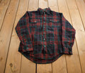 Vintage 1990s Plaid VIP Silk Lined Button Up Flannel Shirt