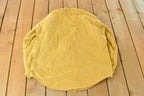 Vintage 1970s Deerkin Cloth Blank Yellow Hunting Button Up Shirt Men's Large