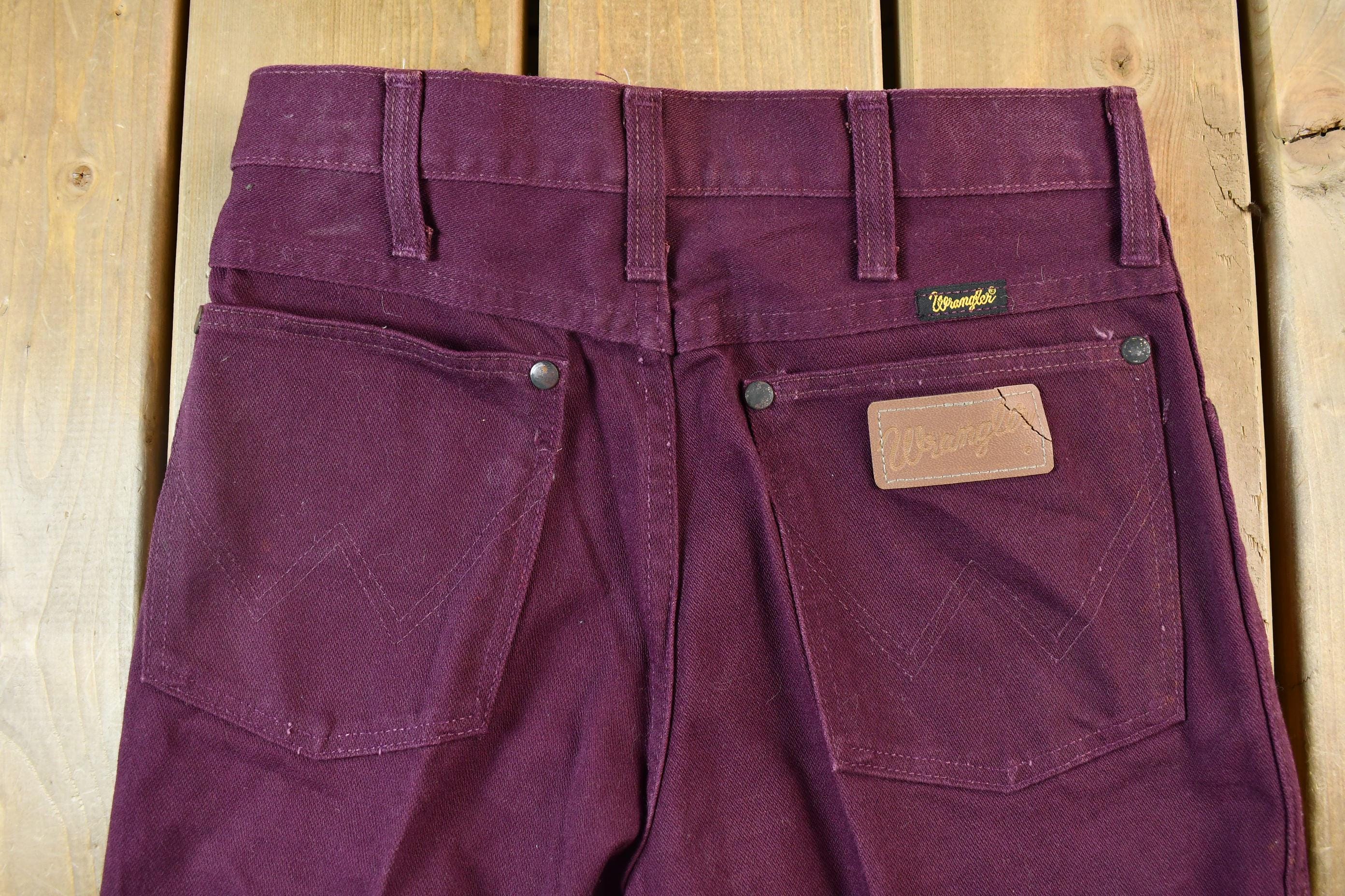 Vintage Wine Purple 1990s Wrangler Denim Jeans Size 26 x 31