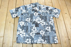 Vintage Hawaiian Style Floral Button Up Shirt
