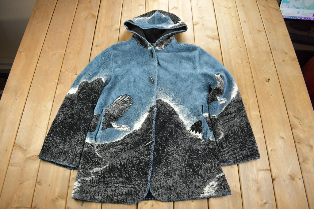 Vintage 1990s American Bald Eagle Fleece Sweater