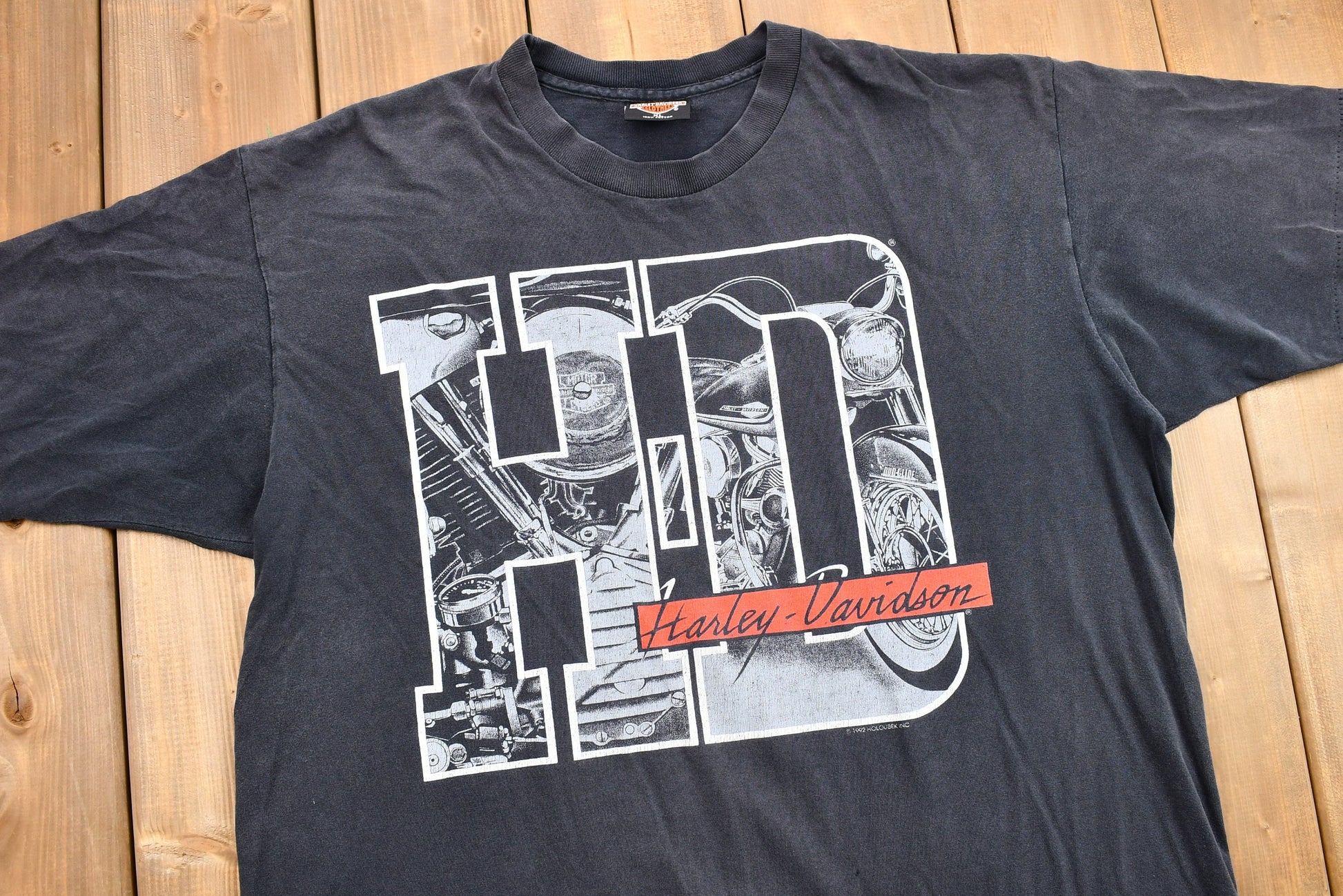 Vintage 1994 Harley Davidson Motorcycles Laconia, N.H. Bike Week Graphic T-Shirt