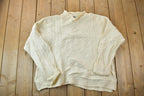 Vintage 1990s Arancrafts 100% Merino Wool Knit Sweater