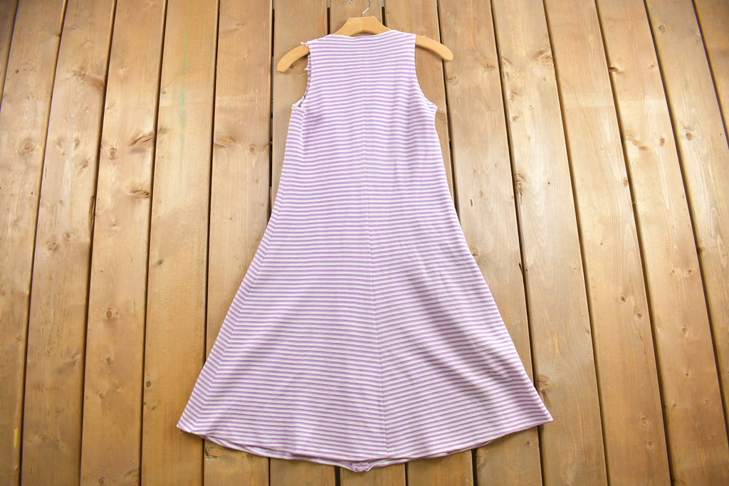 Vintage 1970s Striped Midi Dress