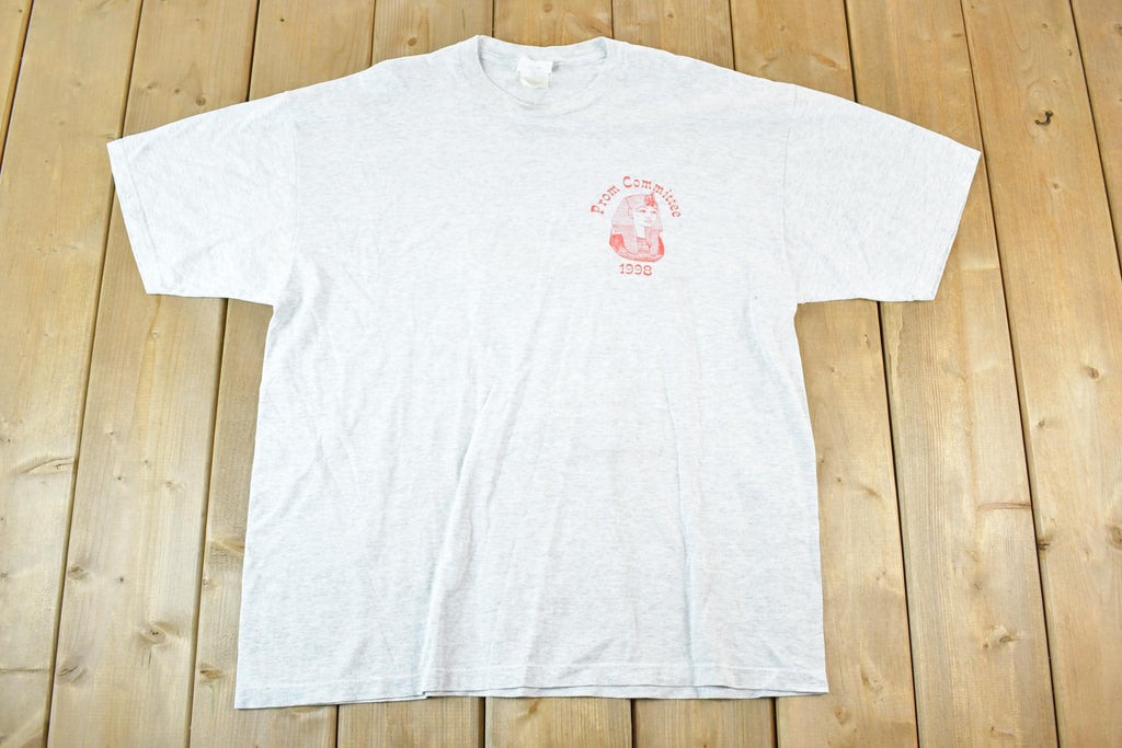 Vintage 1998 Prom Committee Souvenir King Tut T-Shirt Mens L