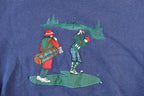 Vintage 1990s John Ashford Golf Crewneck Plaid Heavyweight Sweatshirt