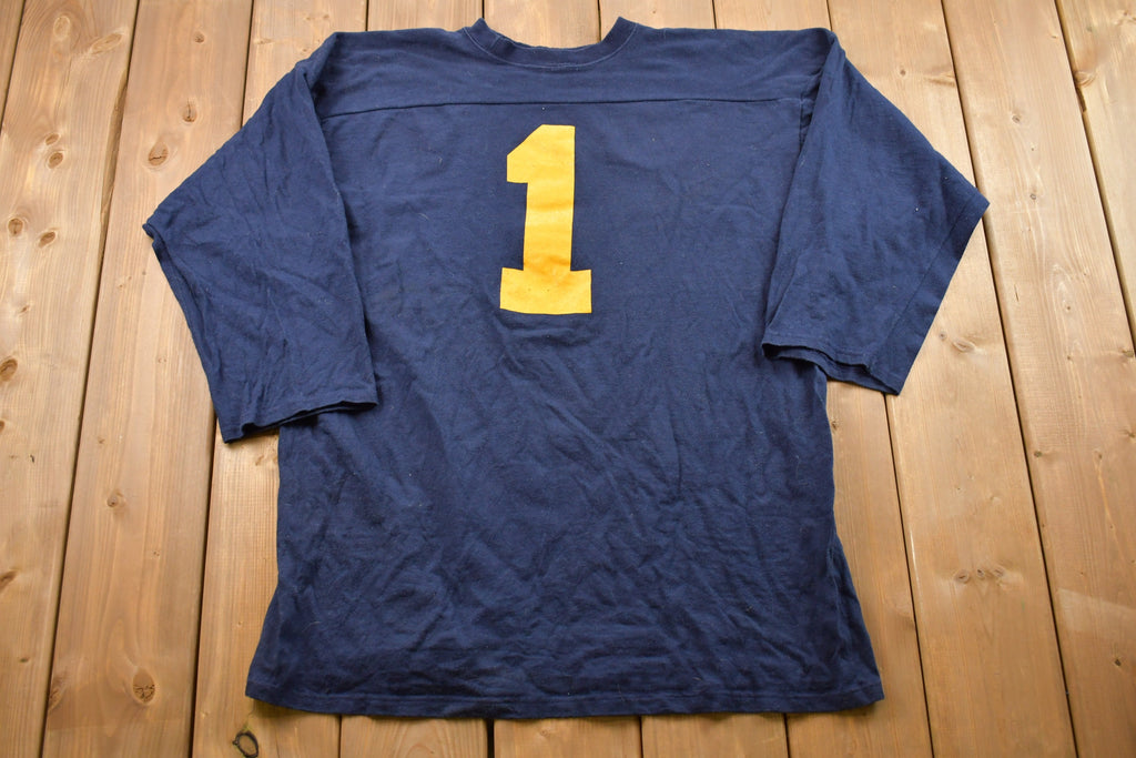 Vintage 1980s Champion University Of Michigan Long-sleeve Shirt