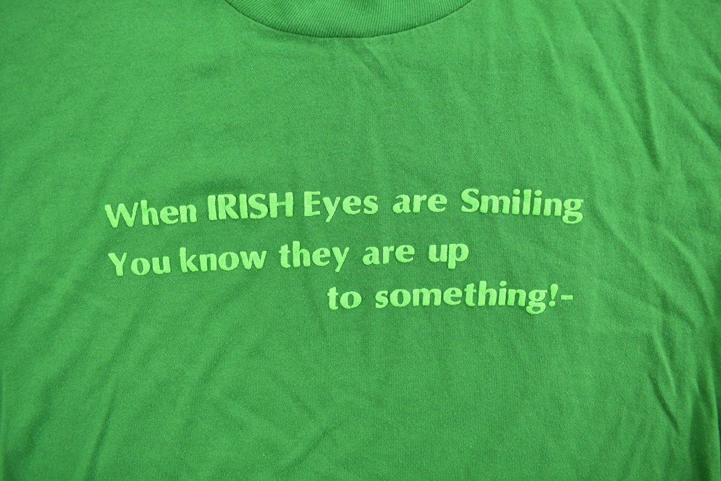 Vintage 1980s Irish Graphic T-Shirt / 80s / St Patrick / Retro Style / Single Stitch / Made In USA / Casual Wear