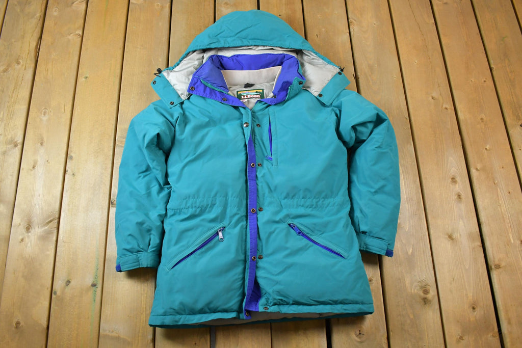 Vintage 1980s LL Bean Down Puffer Jacket Made In USA