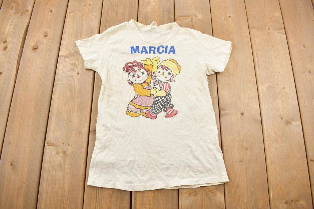 Vintage 1970s Marcia GIrls Toy Doll Graphic T-Shirt