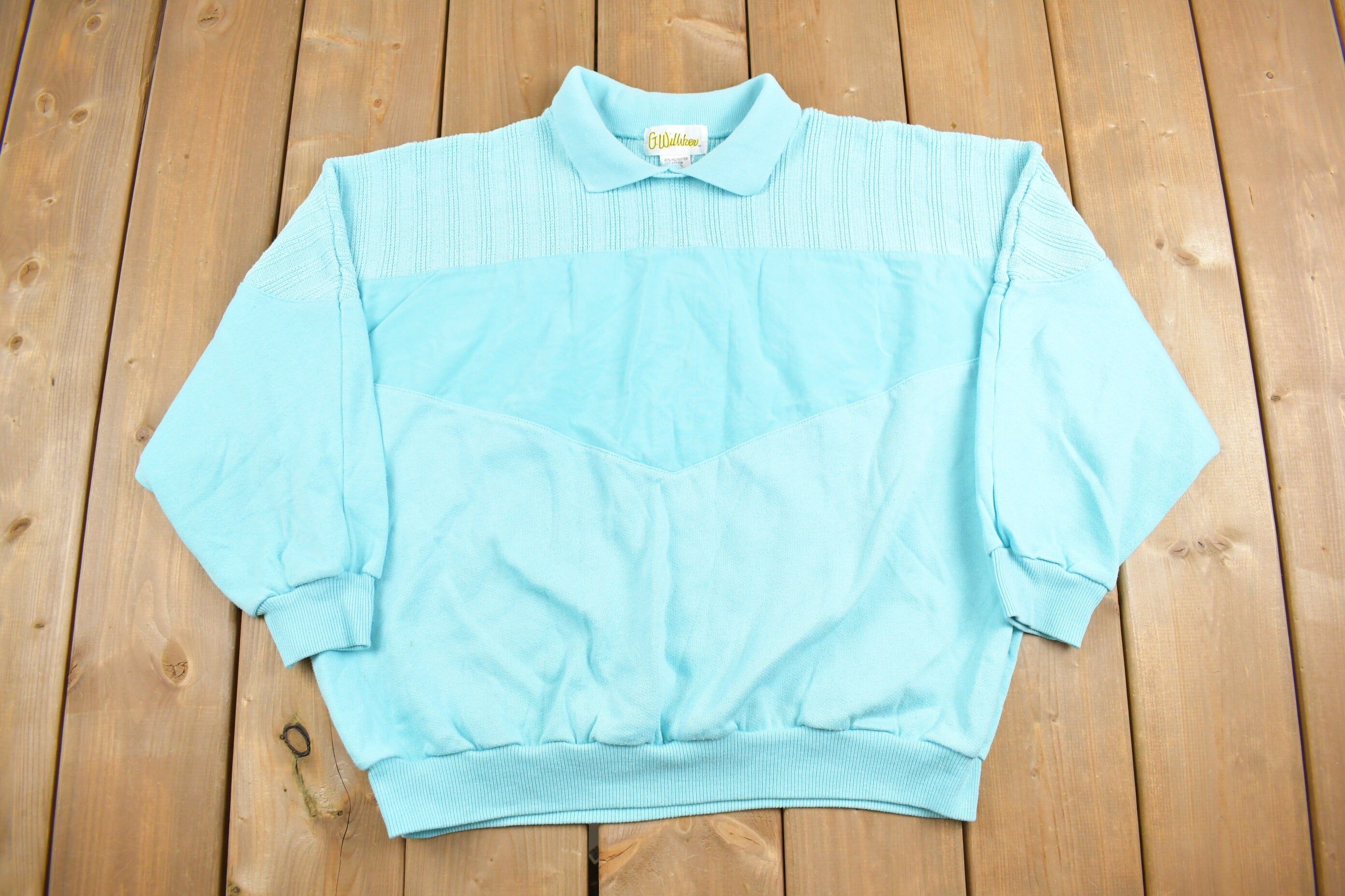 Vintage 1980s G Williker Polo Sweatshirt