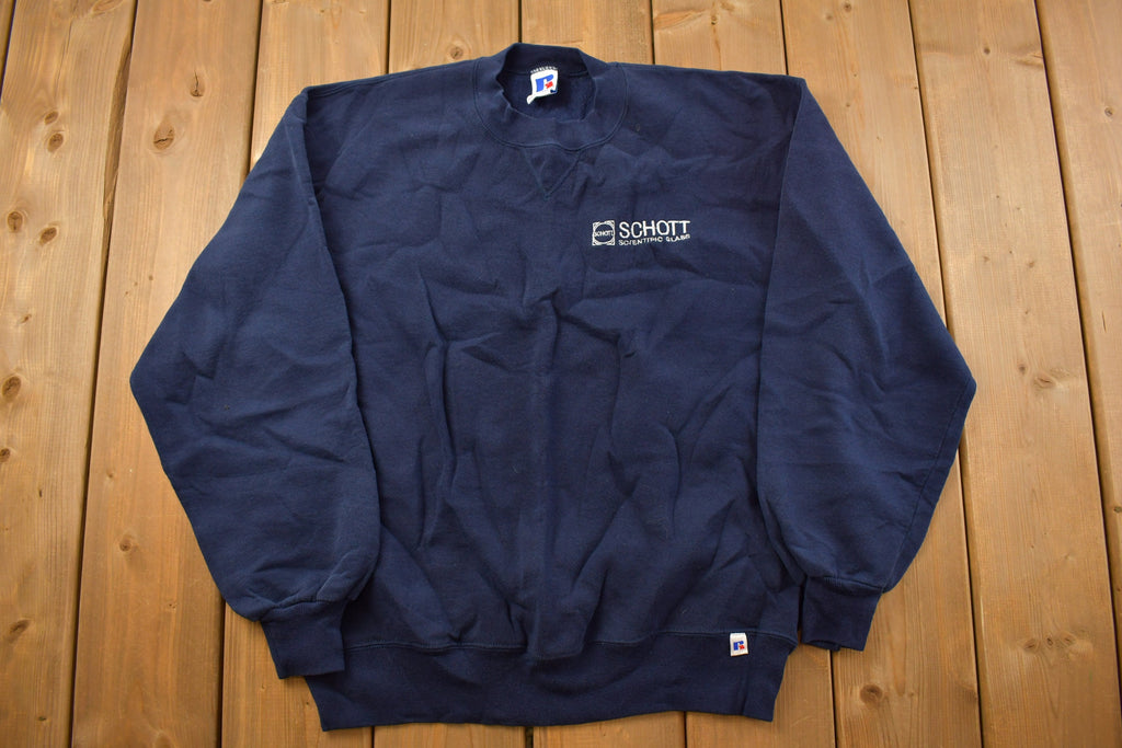 Vintage 1990s Schott Scientific Glass Russell Crewneck Sweatshirt